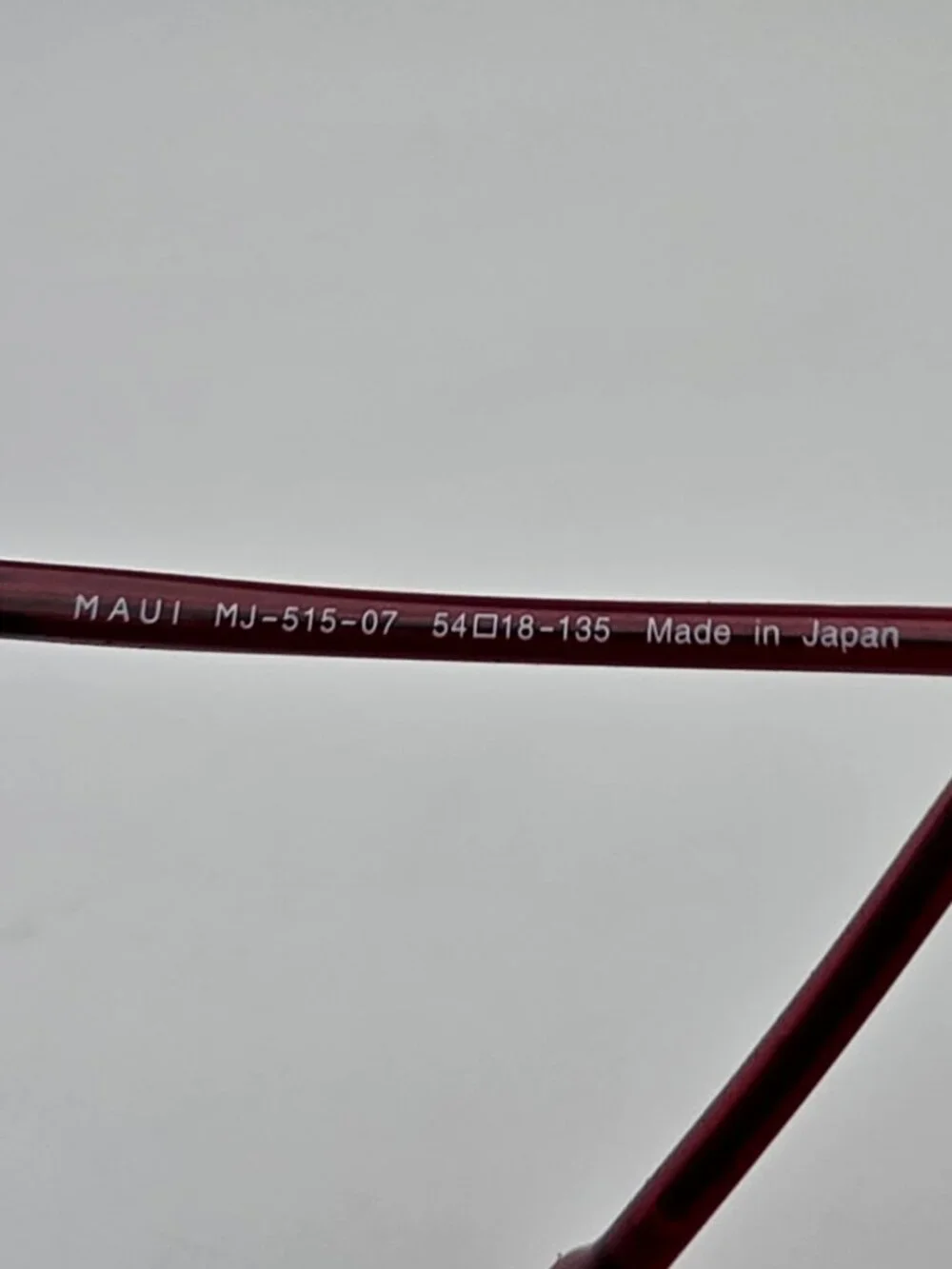 Maui Jim MJ-515-07 Little Beach Burgundy Titanium Polarized Maui Rose Sunglasses